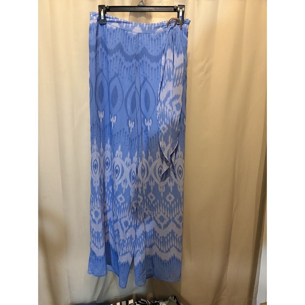 Soft Surroundings Wide Leg Pants Size S Blue
